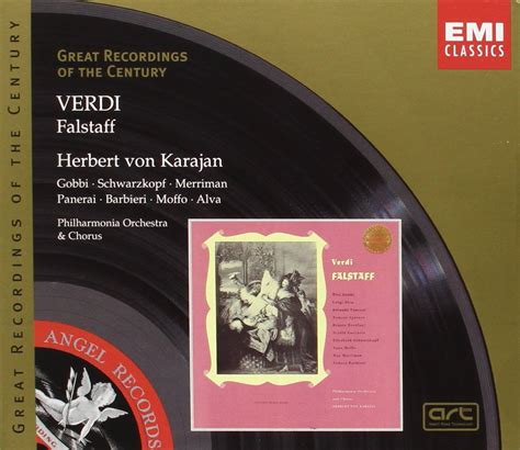 verdi falstaff karajan gobbi panerai alva schwarzkopf barbieri merriman moffo|Verdi: Falstaff .